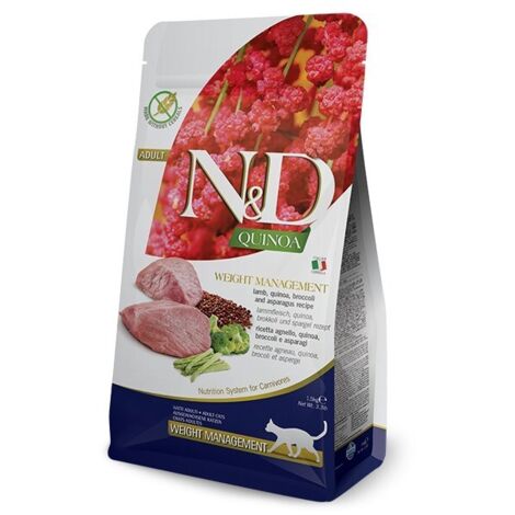 FARMINA N&D CAT QUINOA CONTROL DE PESO CORDERO Y HERMANO