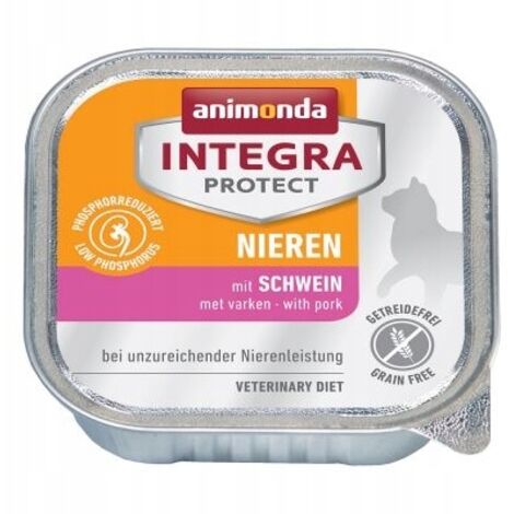 Animonda Integra Protect - Alimento para gatos con problemas renales, cerdo 100g (1/4)