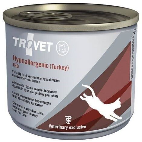 TROVET Hipoalergénico TRD con pavo - comida húmeda para gatos - 24x200g