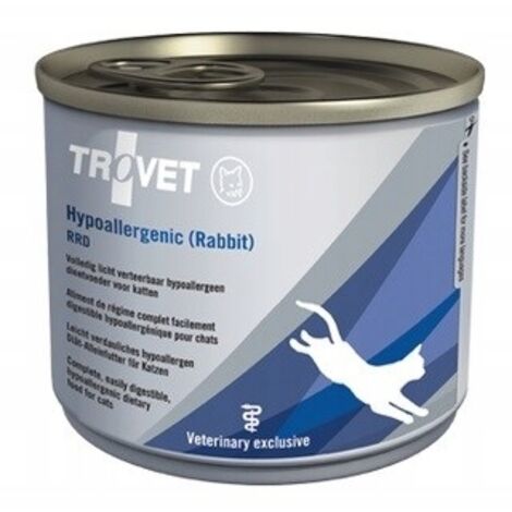Alimento hipoalergénico para gatos Trovet con conejo - 200 g
