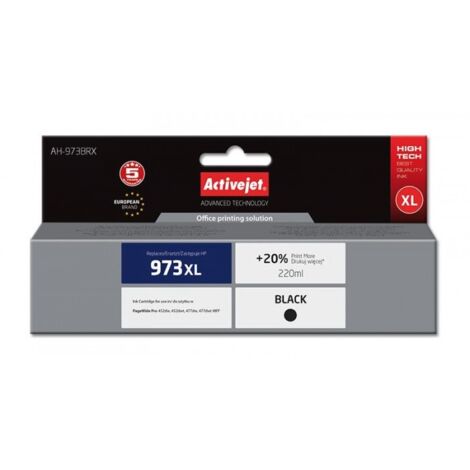 Tinta ActiveJet para HP 973XL L0S07AE, número de registro AH-973BRX (1/2)