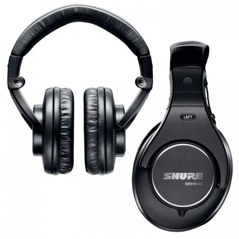 Shure SRH840A-EFS: Auriculares profesionales cerrados supraurales para monitorización en estudio. (1/5)
