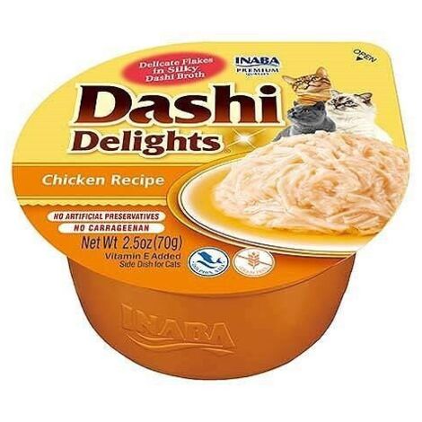 Golosinas para gatos INABA DASHI DELIGHTS MEZCLA DE SABORES 24x70g (1/4)