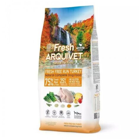 Arquivet Alimento fresco semih煤medo para perro de pescado/pavo 10 kg