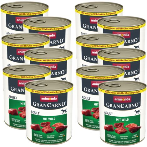 ANIMONDA GranCarno Adulto con Caza Comida Húmeda para Perros 12x800g