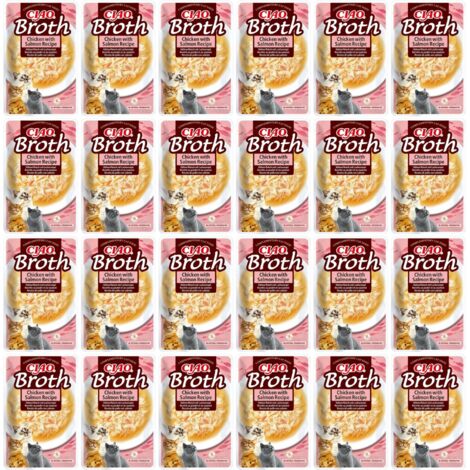 Comida húmeda para gatos INABA CIAO Delicacy Caldo de pollo con salmón 40g
