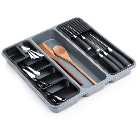 Organizador de cocina con cajón para cubiertos, cuchillos y utensilios. (1/5)