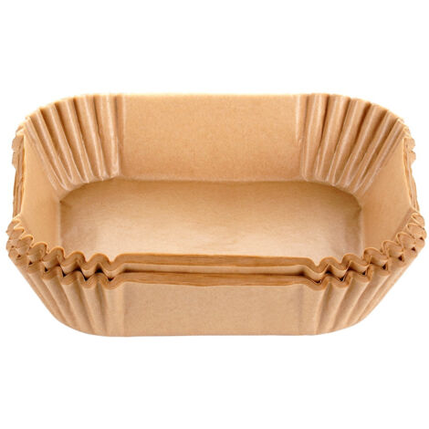 100x Inserto para freidora de aire para freidora sin grasa Papel de horno 19cm (1/4)