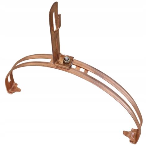 Soporte para tejas de cumbrera  Soporte universal para tejas de cumbrera con protección contra rayos ZZ COPPER CU (1/5)