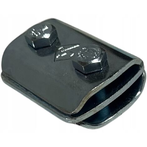 Soporte universal de protección contra rayos con doble conector de acero galvanizado (1/3)