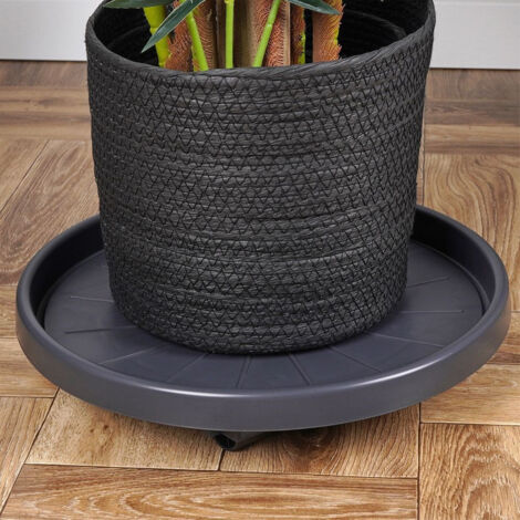 Macetero para Plantas y Flores con Ruedas para Trasladar 35 cm
