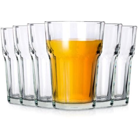 6x Vasos para Bebidas Agua Zumo Compota Set Juego de Vasos para Bebidas (1/5)