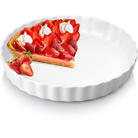Molde redondo de cerámica para tartas de 24,5 cm (1/5)