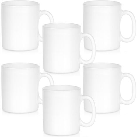 Juego de tazas de café, té y hierbas, color blanco (6 unidades) (1/5)