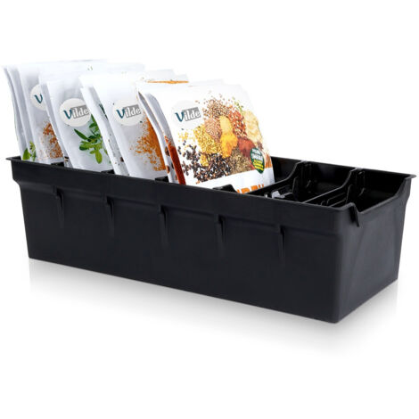 Organizador de cocina para especias, hierbas y bolsas para cajones y armarios.