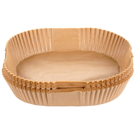 100x Inserto para freidora de aire para papel de horno sin grasa de 23 cm (1/4)