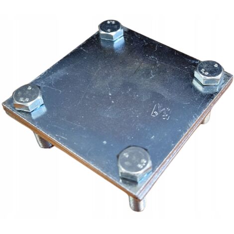 CONECTOR CRUZADO DE SOPORTE DE PROTECCIÓN CONTRA RAYOS PARA CINTA S-50 4xM8 ACERO GALVANIZADO (1/3)