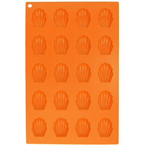 Molde de silicona para hornear galletas de mantequilla con forma de concha (1/5)