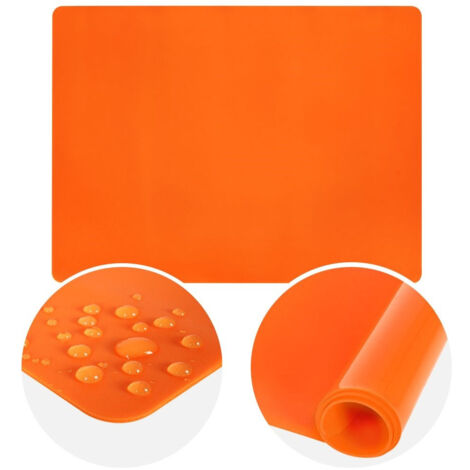 Alfombrilla de silicona antideslizante para tabla de repostería de cocina, 40 x 30 cm