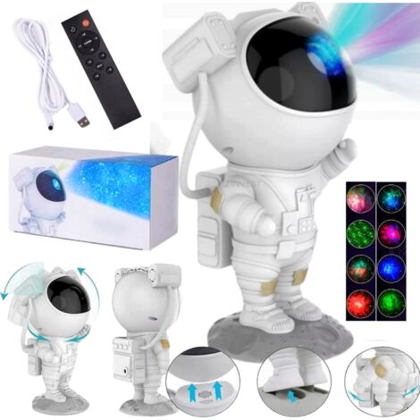Lámpara de noche LED Proyector Cielo Estrellado Astronauta Para Niños Control Remoto