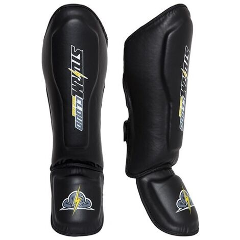 Espinilleras StormCloud Chinook 2.0 Classic, color negro, talla pequeña (1/5)