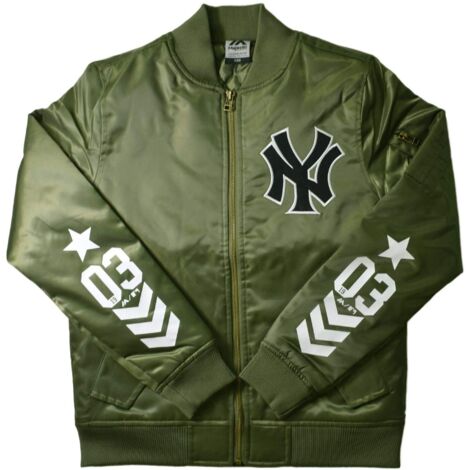 Chaqueta de béisbol Majestic 130 de los Yankees de Nueva York (1/3)