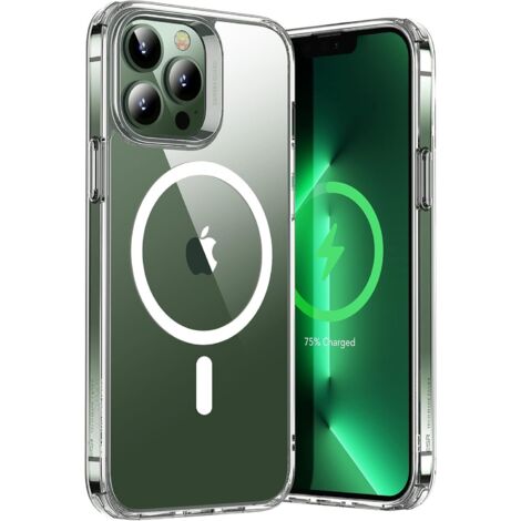 FUNDA DE SILICONA PARA APPLE IPHONE 13 PRO MAX DE 6.7" TRANSPARENTE + MAGSAFE (1/5)