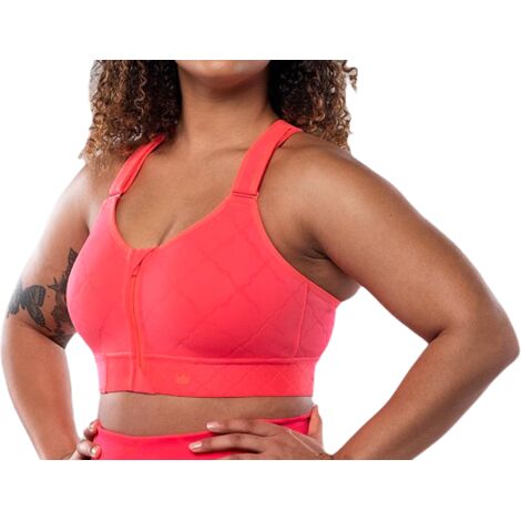 Sujetador deportivo Shefit rojo de sujeción media ajustable XL (1/4)