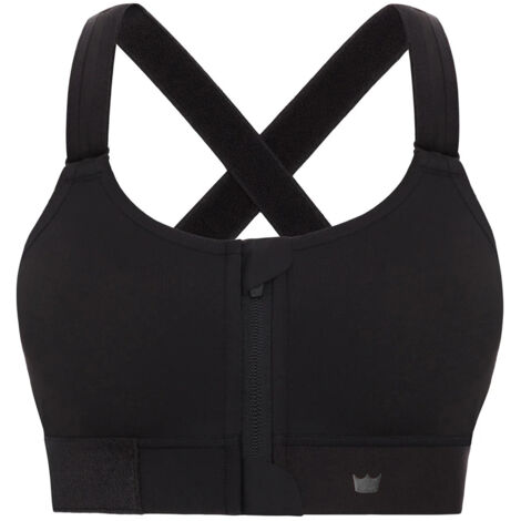 Sujetador deportivo Shefit negro de sujeción media y ajustable, talla 5XL (1/5)
