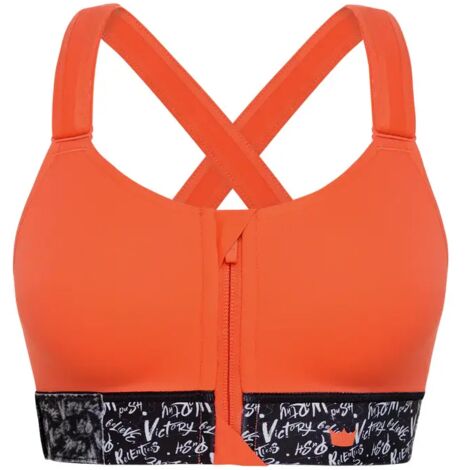 Sujetador deportivo Shefit naranja con sujeción media y ajuste 3XL (1/5)