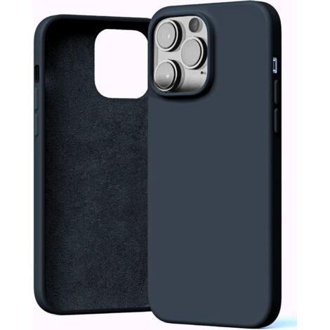 FUNDA DE SILICONA PARA APPLE IPHONE 14 PRO MAX AZUL MARINO (1/5)