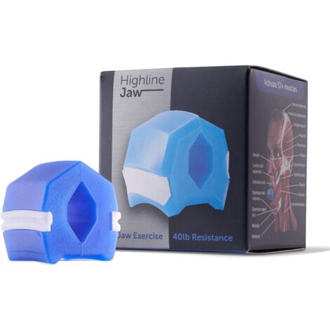 EJERCICIO DE MANDÍBULA AZUL RESISTENCIA PARA MOLDEAR LA CARA 18 kg