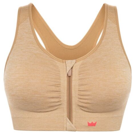 SUJETADOR DEPORTIVO TOP SHEFIT BEIGE CIERRE DELANTERO S (1/5)