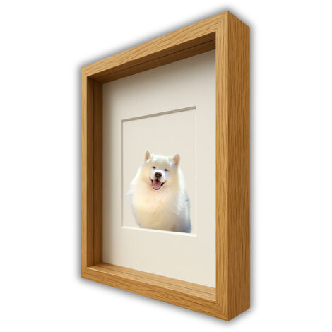 Marco 3d caja profunda 30x40 cm para manualidades de musgo para fotos, color natural (1/5)