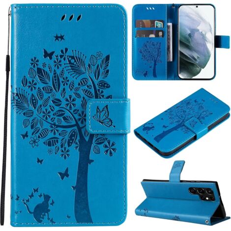 FUNDA AZUL CON TAPA PARA SAMSUNG GALAXY S22 ULTRA CON ASA SM-S908 (1/5)