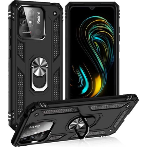 FUNDA NEGRA CON SOPORTE PARA XIAOMI REDMI 10C/POCO C40 220333QAG 220333QPG (1/5)