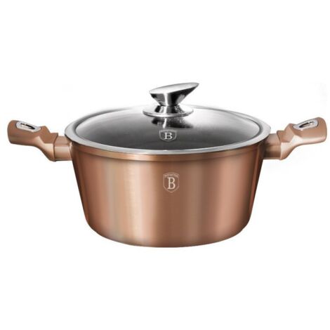 Maceta de granito Berlinger Haus, 28 cm, oro rosa, BH-1516 (1/2)