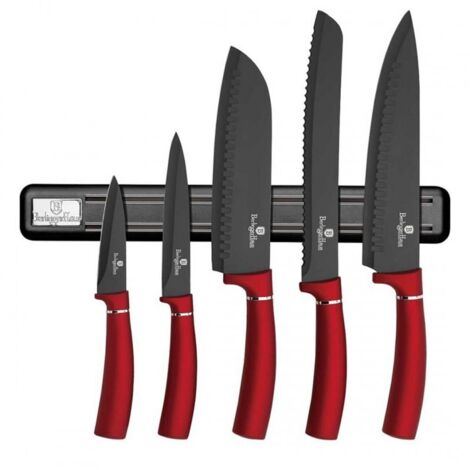 JUEGO DE 5 CUCHILLOS DE COCINA CON HOJA BERLINGER HAUS BH-2534 BORGOÑA (1/3)