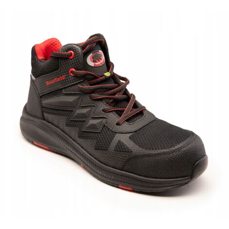Zapatos de trabajo, calzado de seguridad ESD, puntera S1PS, kevlar, ligeros, resistentes, talla 46 (1/5)