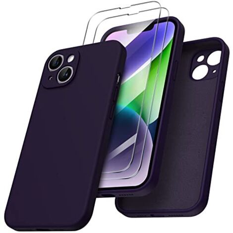 SET DE FUNDAS PARA APPLE IPHONE 14 Plus MORADO + 2X CRISTAL TEMPLADO (1/5)