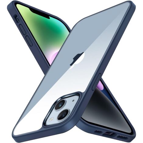 FUNDA DE SILICONA AZUL + VIDRIO TEMPLADO PARA APPLE IPHONE 14 Plus A2886 (1/5)
