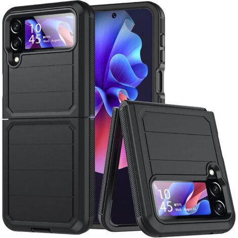 FUNDA NEGRA PLEGABLE DE SILICONA PARA SAMSUNG GALAXY Z FLIP 4 SM-F721B (1/5)