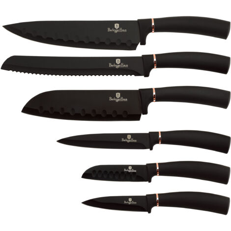 JUEGO DE CUCHILLOS BERLINGER HAUS BH-2337 BLACK ROSE (1/4)