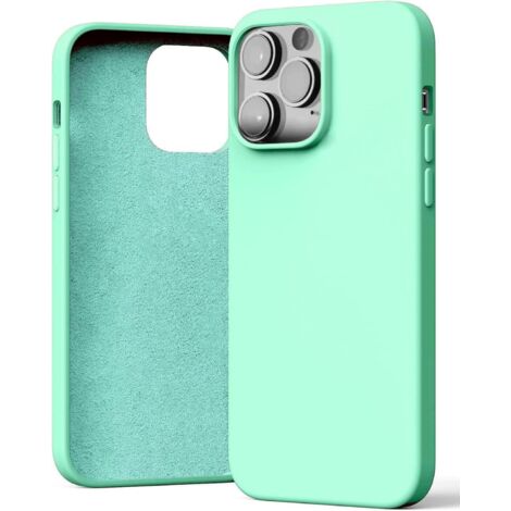 FUNDA DE SILICONA PARA APPLE IPHONE 14 PRO MAX VERDE A2894 A2651 A2893 (1/5)