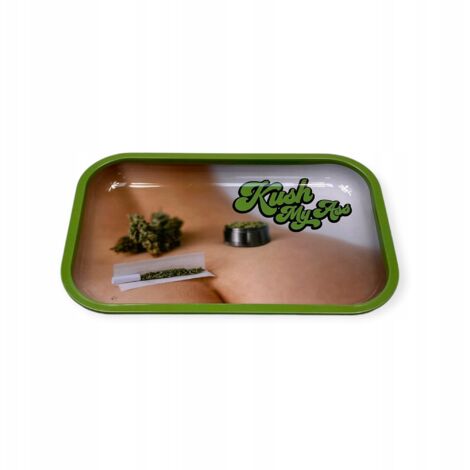 Bandeja metálica para hierbas secas Kush My Ass de Spencer (1/2)