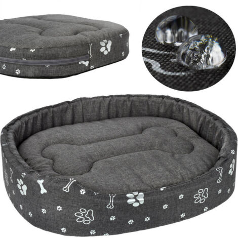 Cama suave e impermeable para perros Welsti gris oscuro L 68x55 cm