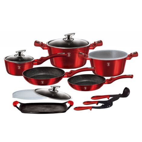 JUEGO DE BATERÍA DE COCINA DE GRANITO BERLINGER HAUS BH-6781 (1/5)
