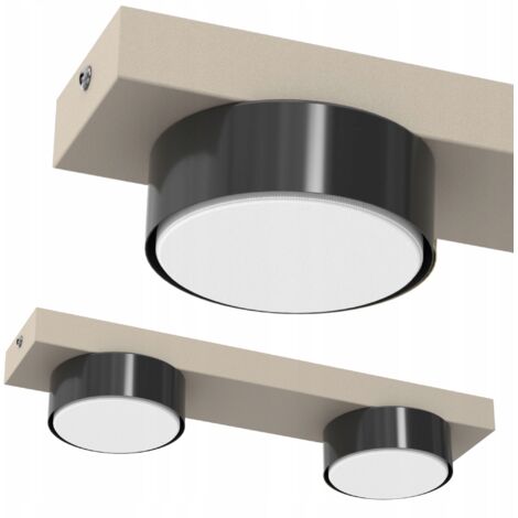 LÁMPARA DE TECHO LED PLAFON LOFT GX53 LÁMPARA DECORATIVA PULIDA CASHMERE 2 luces (1/4)