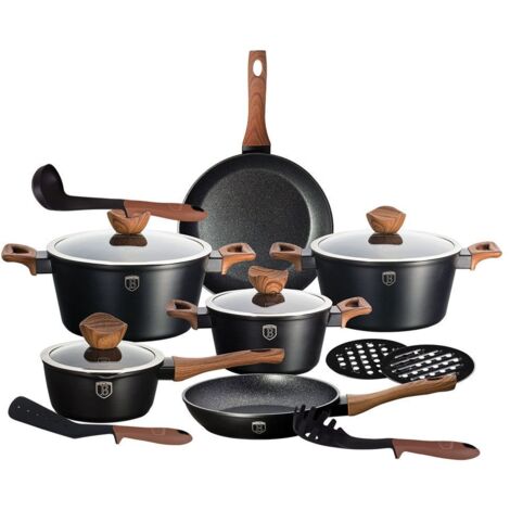 JUEGO DE BATERÍA DE COCINA DE GRANITO FOREST LINE BERLINGER HAUS BH-1537 (1/5)