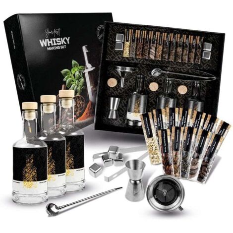 Kit para hacer whisky con accesorios REGALO para el CUMPLEAÑOS de un CHICO ELEGANTE (1/5)